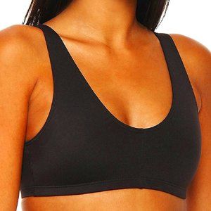Elita V-neck Camisole With Pockets Bra, Ebony  - 8868